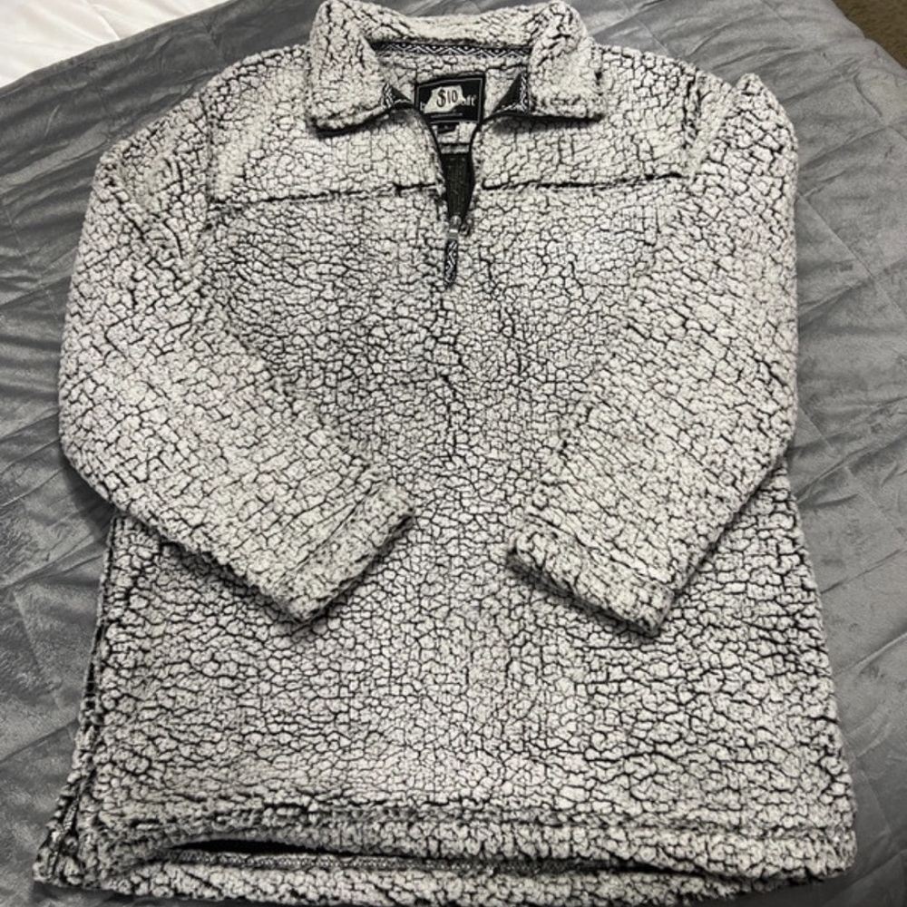 Sherpa fleece pull over